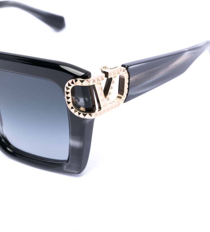 VALENTINO GARAVANI EYEWEAR Zonnebril met oversized montuur Zwart