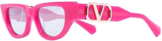 VALENTINO GARAVANI EYEWEAR VLogo Signature zonnebril met cat-eye montuur Roze