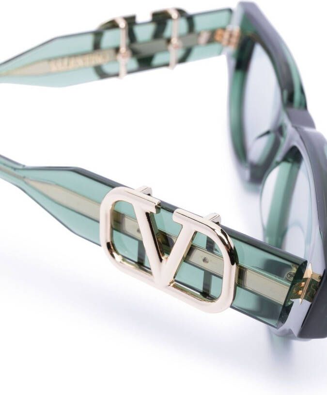 Valentino Eyewear VLogo Signature zonnebril met cat-eye montuur Groen