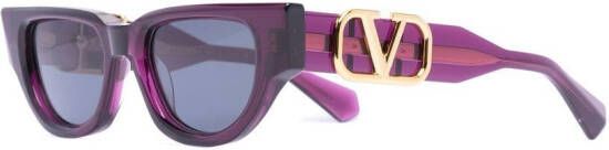 Valentino Eyewear VLogo Signature zonnebril met cat-eye montuur Paars