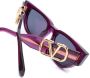 Valentino Eyewear VLogo Signature zonnebril met cat-eye montuur Paars - Thumbnail 3