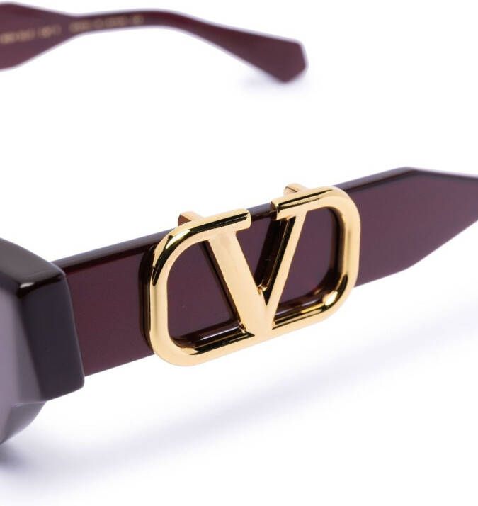 Valentino Eyewear VLogo Signature zonnebril met cat-eye montuur Rood