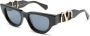 VALENTINO GARAVANI EYEWEAR VLogo Signature zonnebril met cat-eye montuur Zwart - Thumbnail 2