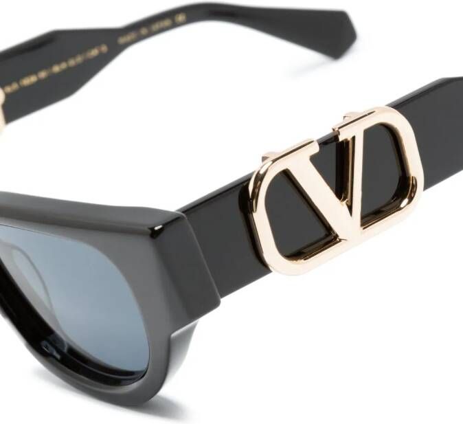 VALENTINO GARAVANI EYEWEAR VLogo Signature zonnebril met cat-eye montuur Zwart