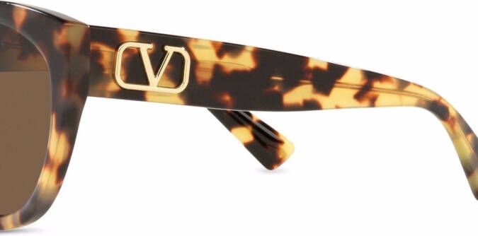 VALENTINO GARAVANI EYEWEAR Zonnebril met cat-eye montuur Bruin