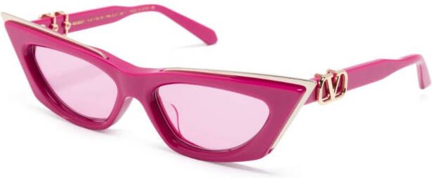Valentino Eyewear Zonnebril met cat-eye montuur Roze