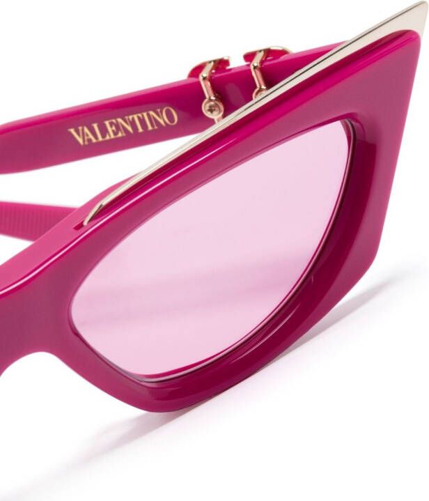 Valentino Eyewear Zonnebril met cat-eye montuur Roze
