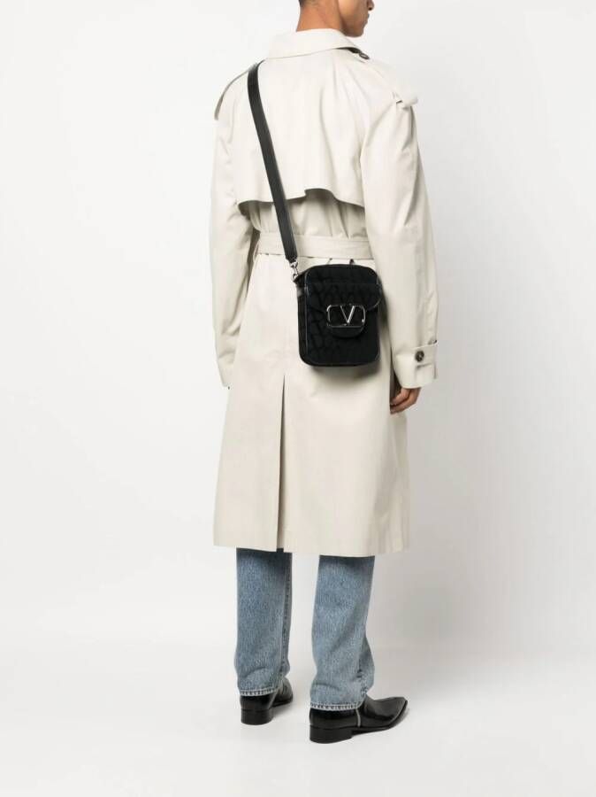 Valentino Garavani Locò Toile Iconographe crossbodytas Zwart