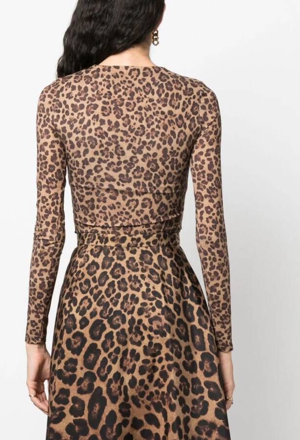 Valentino Garavani Bodysuit met print Beige