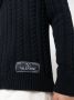 Valentino Garavani Kabelgebreide trui Blauw - Thumbnail 5