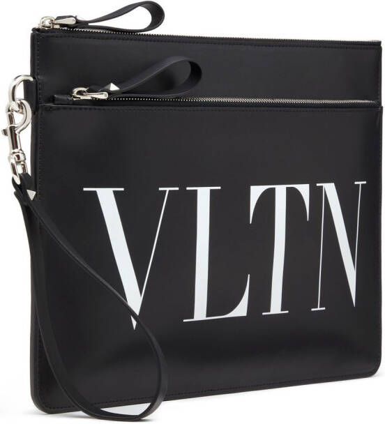 Valentino Garavani Clutch met logoprint Zwart