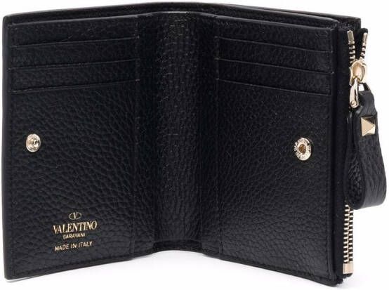 Valentino Garavani Compacte portemonnee Zwart