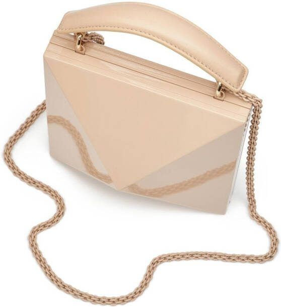 Valentino Garavani Geometrische clutch Beige