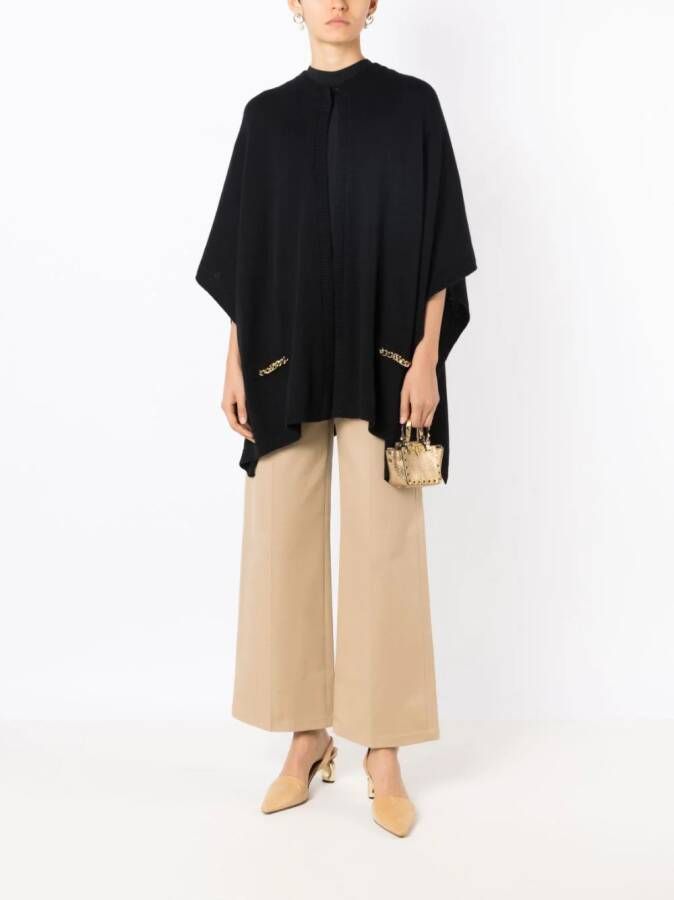 Valentino Garavani Kasjmier cape Zwart