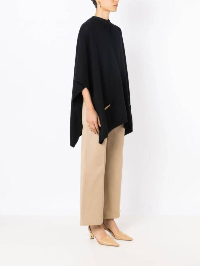 Valentino Garavani Kasjmier cape Zwart