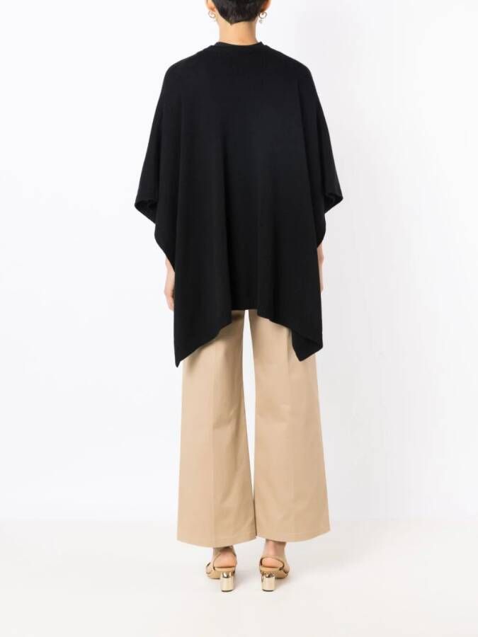 Valentino Garavani Kasjmier cape Zwart