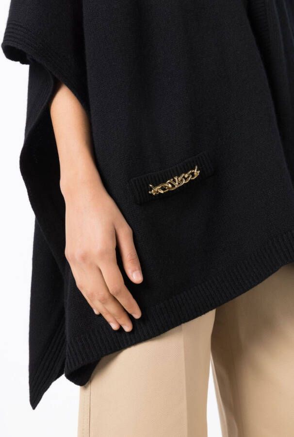 Valentino Garavani Kasjmier cape Zwart