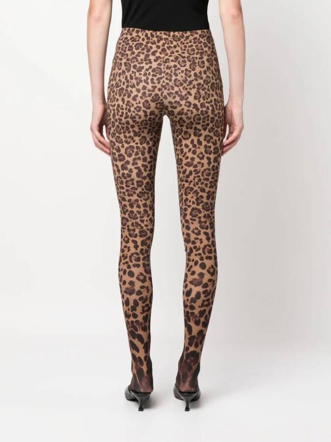 Valentino Garavani Legging met luipaardprint Bruin