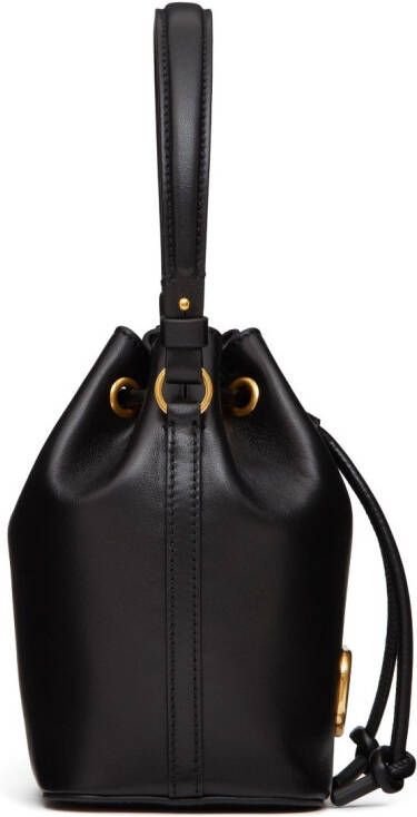 Valentino Garavani Leren bucket-tas Zwart