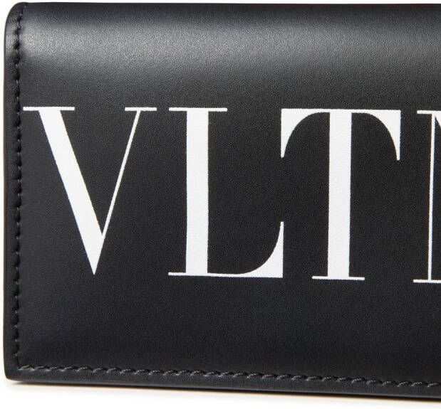 Valentino Garavani Leren portemonnee Zwart