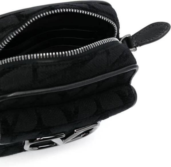 Valentino Garavani Locò Toile Iconographe clutch Zwart