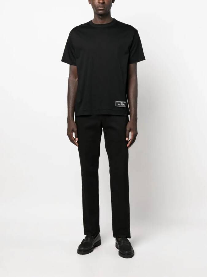 Valentino Garavani T-shirt met logopatch Zwart