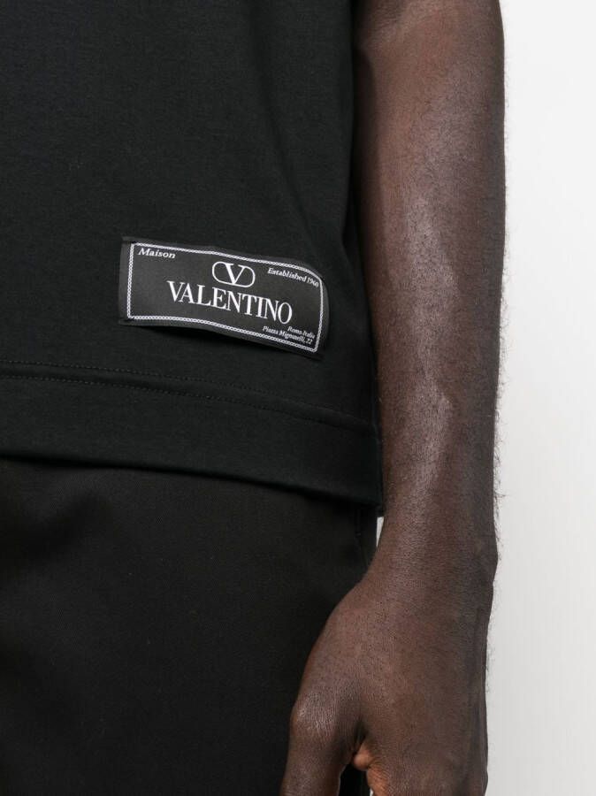 Valentino Garavani T-shirt met logopatch Zwart