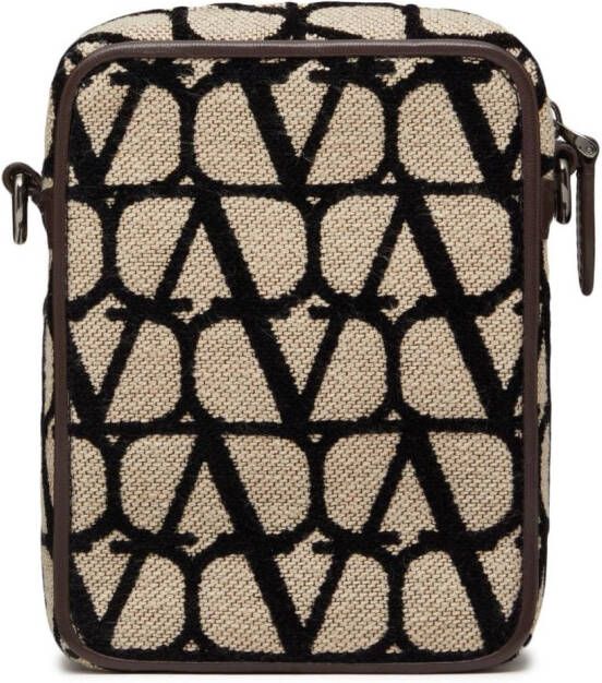 Valentino Garavani Messengertas met logoplakkaat Beige