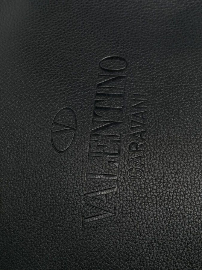 Valentino Garavani Messengertas met reliëf logo Zwart