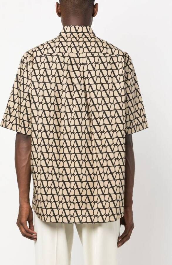 Valentino Garavani Overhemd met monogram Beige
