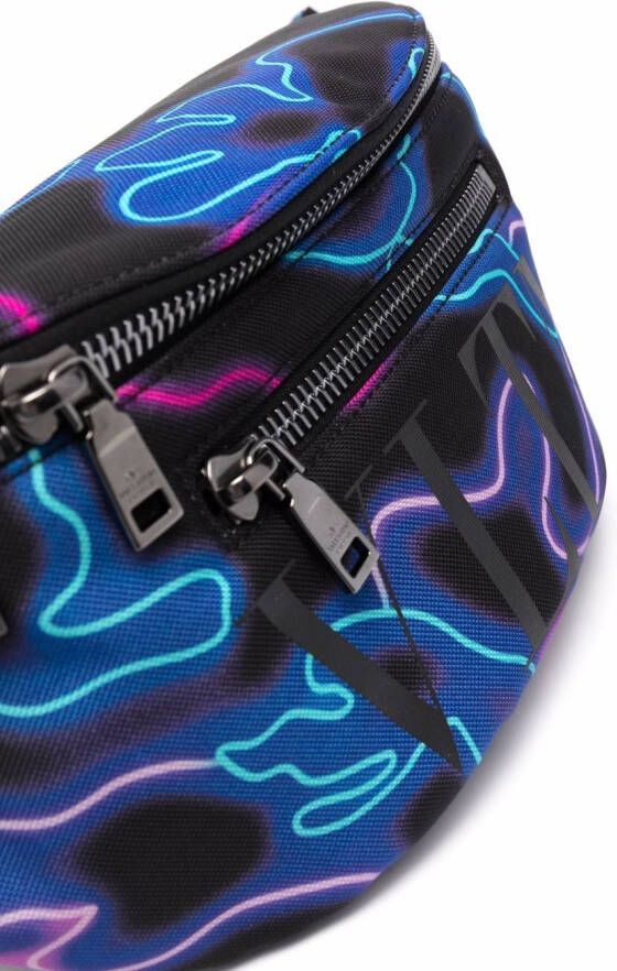 Valentino Garavani Neon heuptas met camouflageprint Zwart