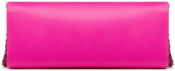 Valentino Garavani One Stud clutch van nappa leer Roze