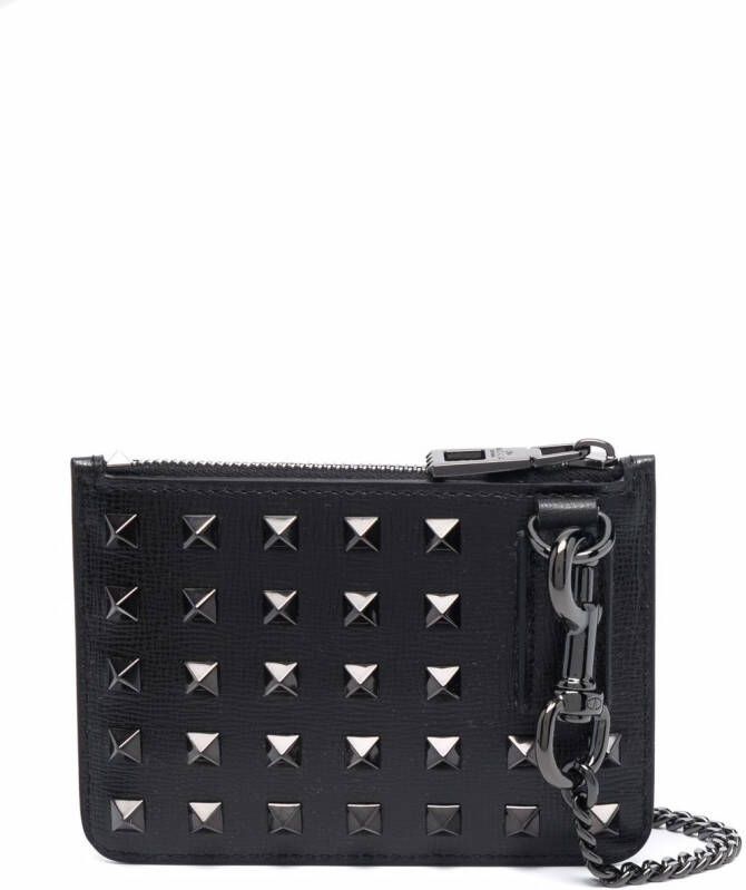 Valentino Garavani Pasjeshouder met studs Zwart