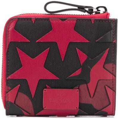 Valentino Garavani Portemonnee met sterpatch Rood