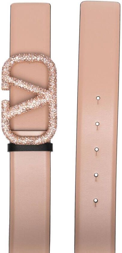Valentino Garavani Riem met monogramgesp Roze