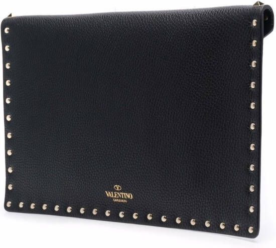 Valentino Garavani Rockstud envelope clutch Zwart