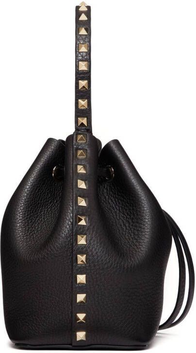 Valentino Garavani Rockstud verfraaide schoudertas Zwart