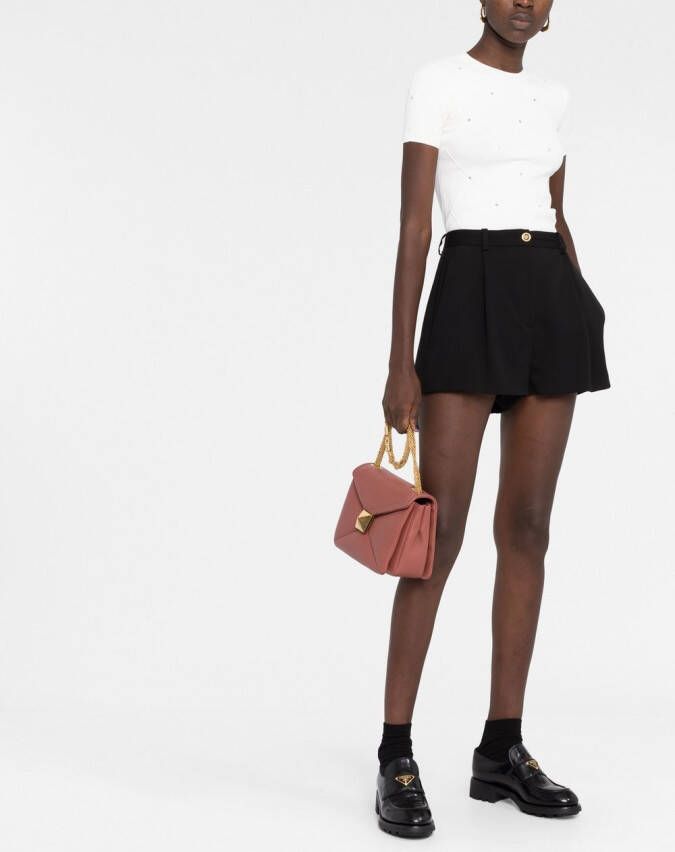 Valentino Garavani Rockstud gewatteerde schoudertas Roze