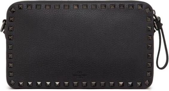 Valentino Garavani Rockstud leren crossbodytas Zwart