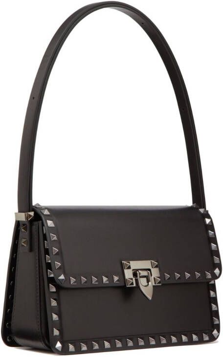 Valentino Garavani Rockstud leren schoudertas Zwart