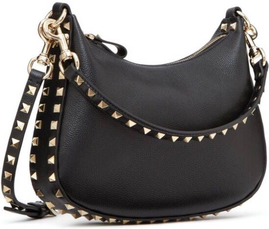 Valentino Garavani Rockstud leren schoudertas Zwart