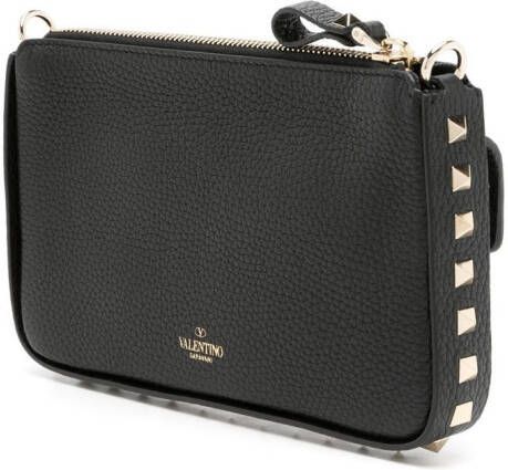 Valentino Garavani Rockstud leren crossbodytas Zwart