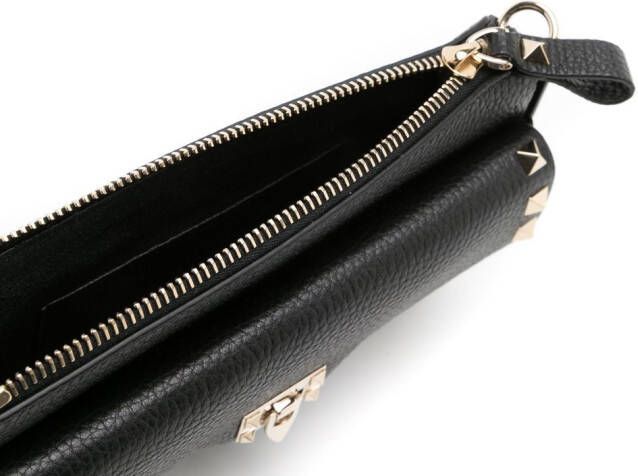 Valentino Garavani Rockstud leren crossbodytas Zwart