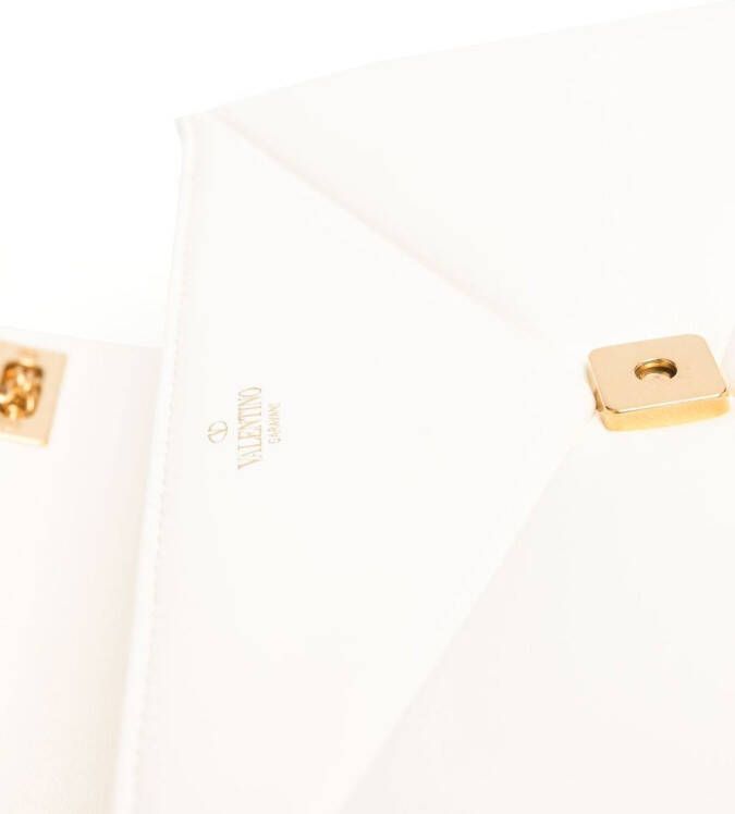 Valentino Garavani Rockstud schoudertas Beige