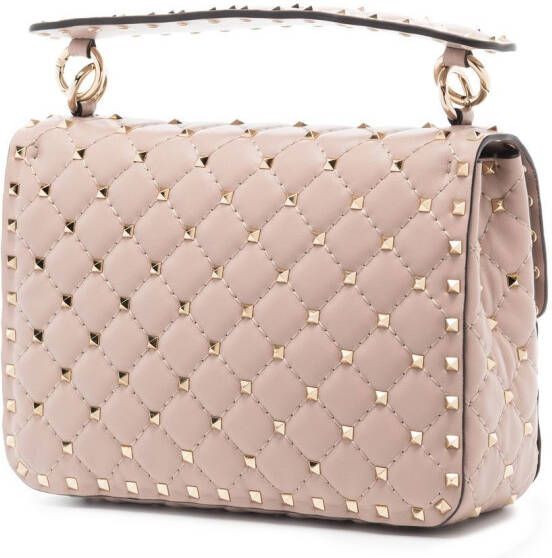 Valentino Garavani Rockstud Spike medium schoudertas Roze