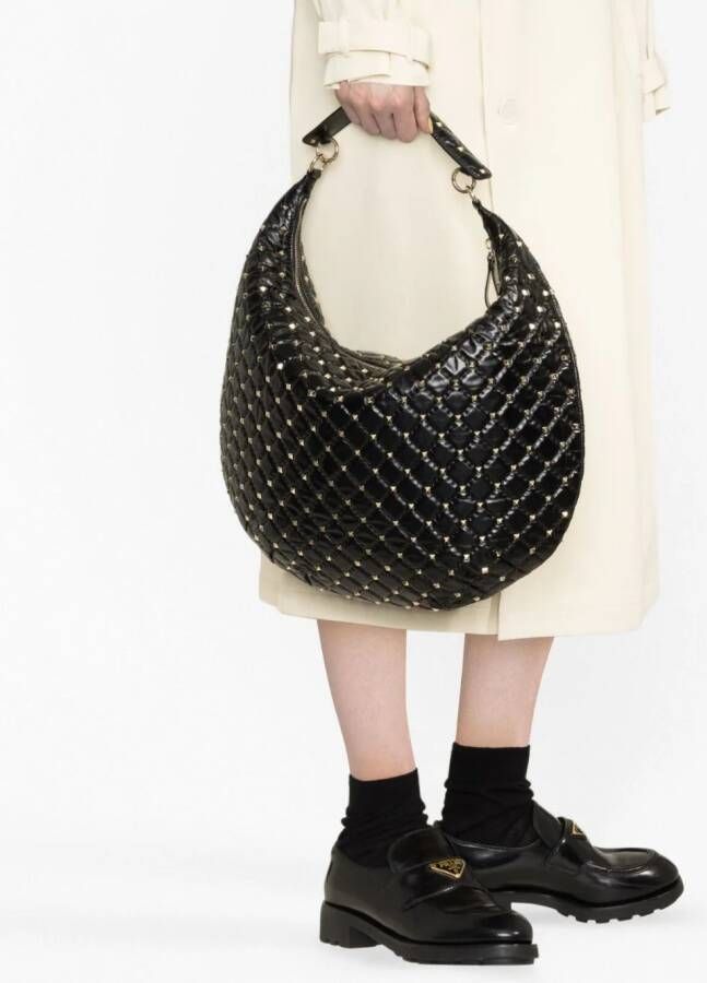 Valentino Garavani Rockstud Spike schoudertas Zwart