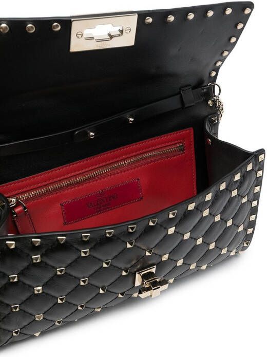 Valentino Garavani Rockstud crossbodytas met spikes Zwart