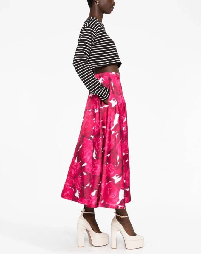 Valentino Garavani Rok met roosprint Roze