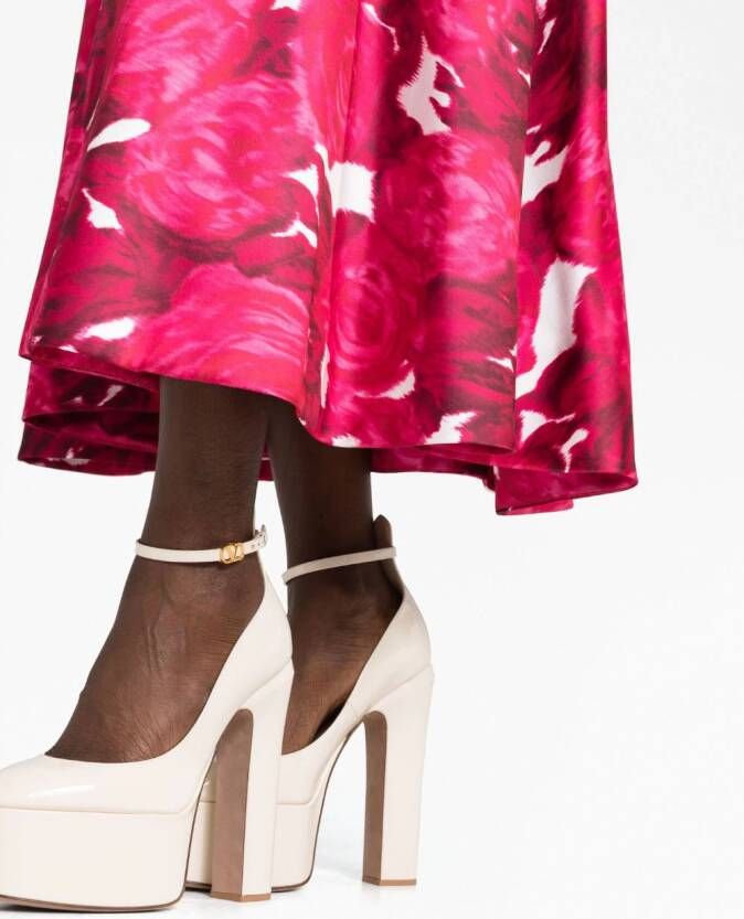 Valentino Garavani Rok met roosprint Roze