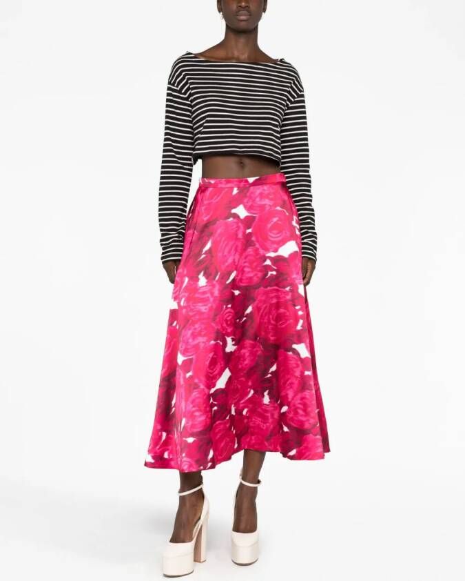 Valentino Garavani Rok met roosprint Roze
